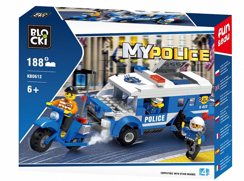 BLOCKi MyPolice Policijos patrulių automobilis KB0612 188vnt