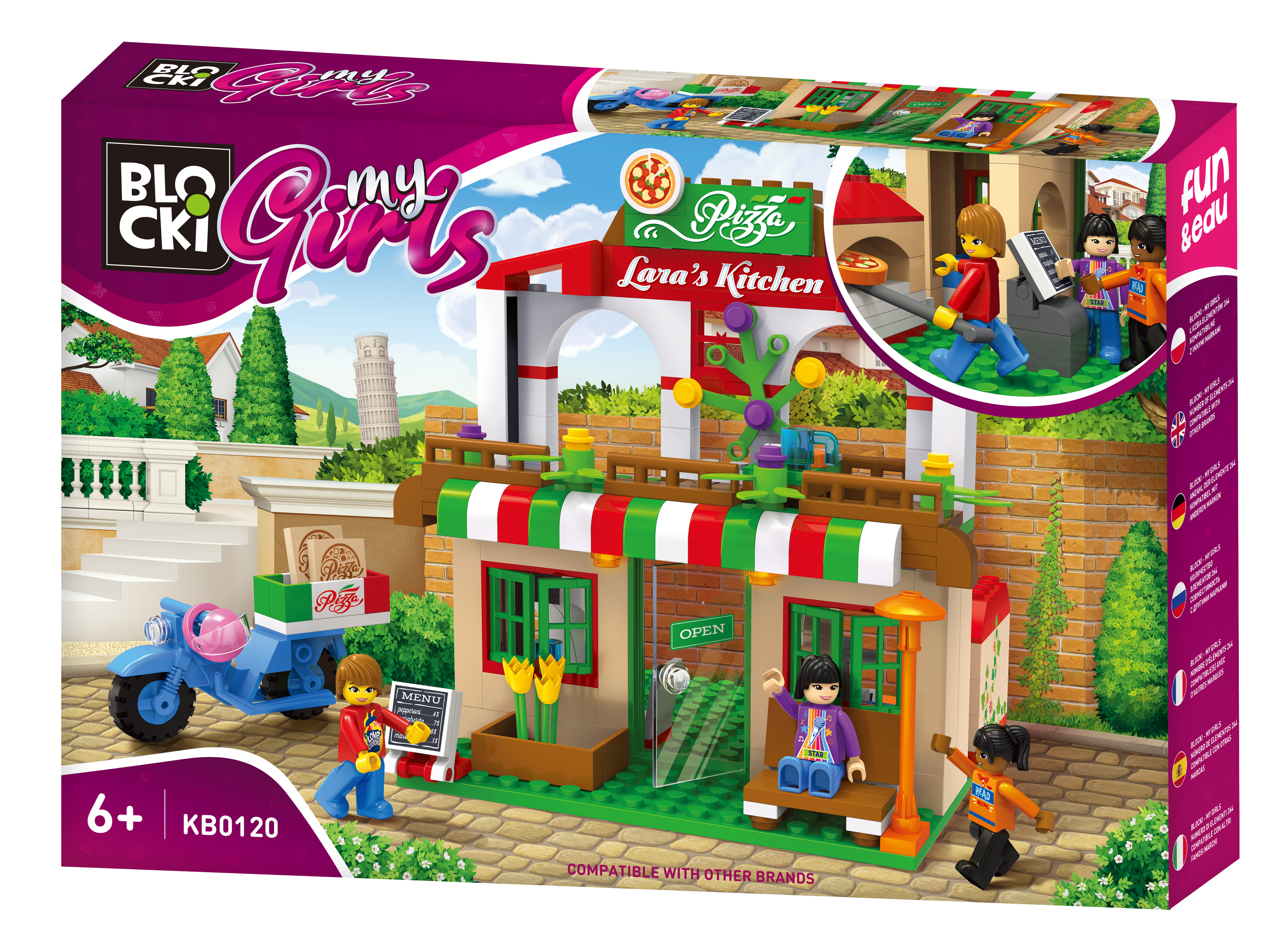 Konstruktorius BLOCKi MyGirls Pizzeria Lary KB0120 263vnt