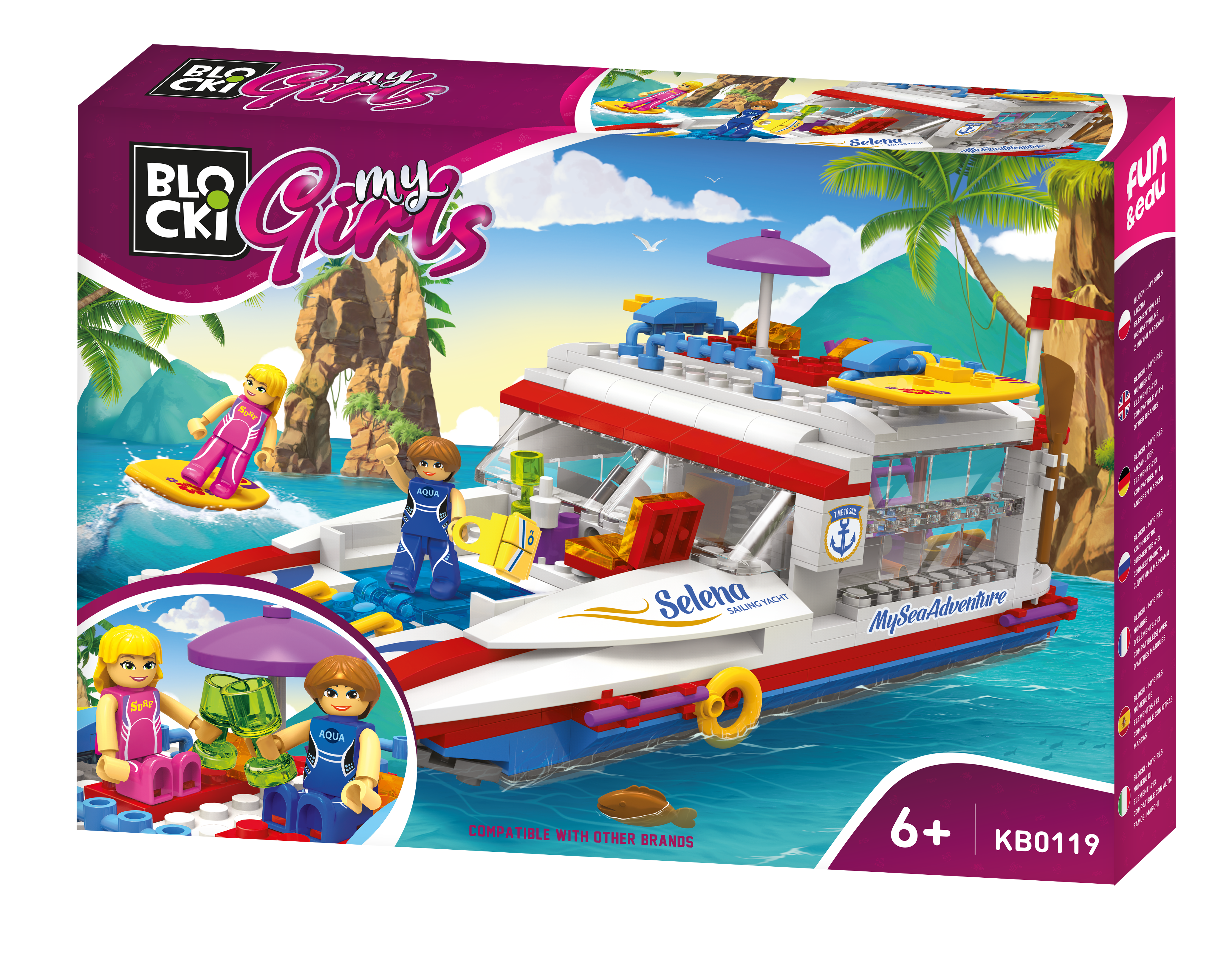 Konstruktorius BLOCKi MyGirls Nuotykiai jūroje KB0119 413vnt