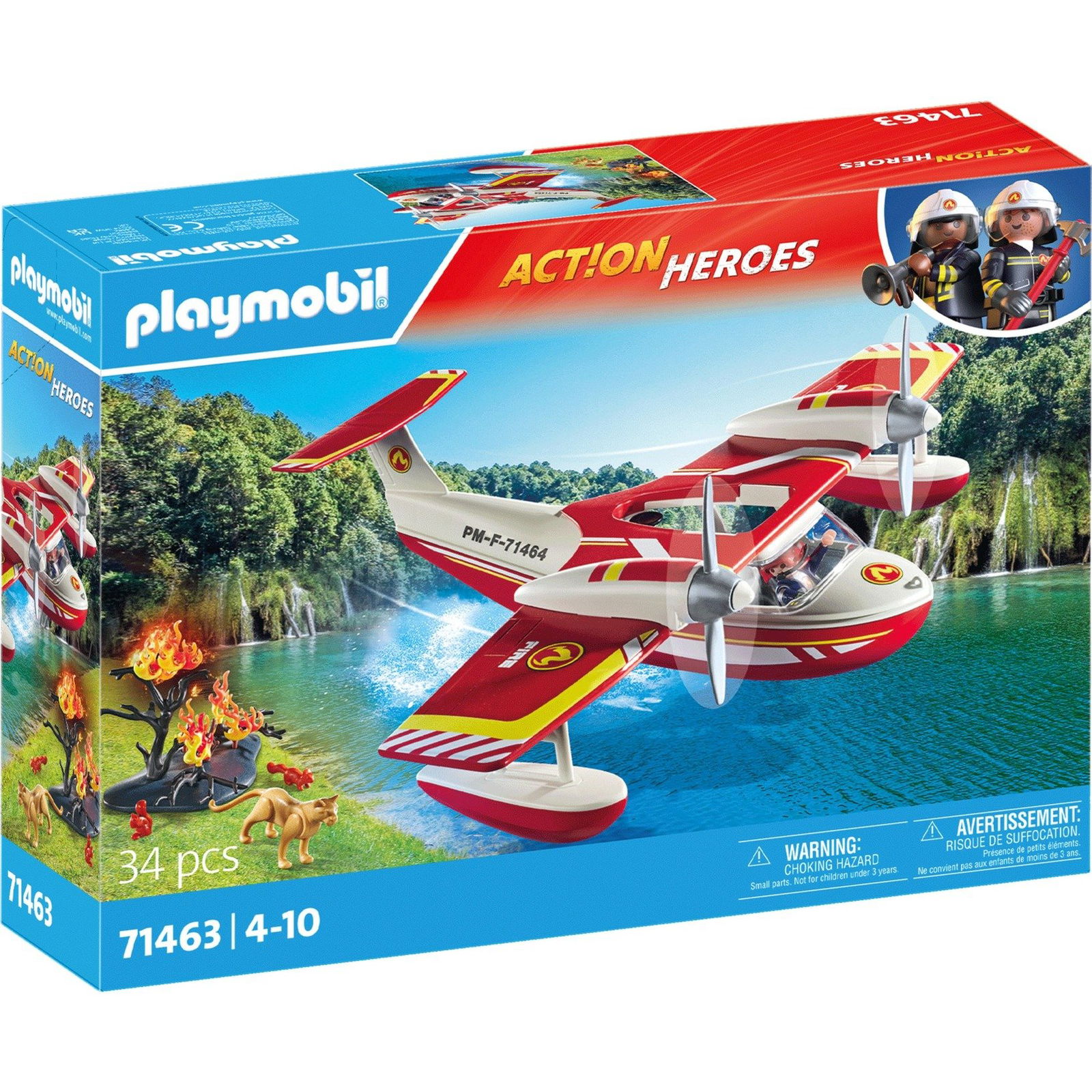 Ugniagesių lėktuvas PLAYMOBIL ACTION HEROES 71463