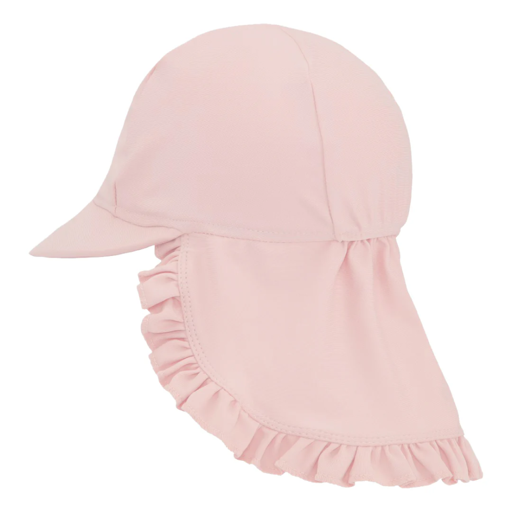 Rausva maudymosi kepurė nuo saulės SPF 50+ (0-4 m.) - 1-2 m.