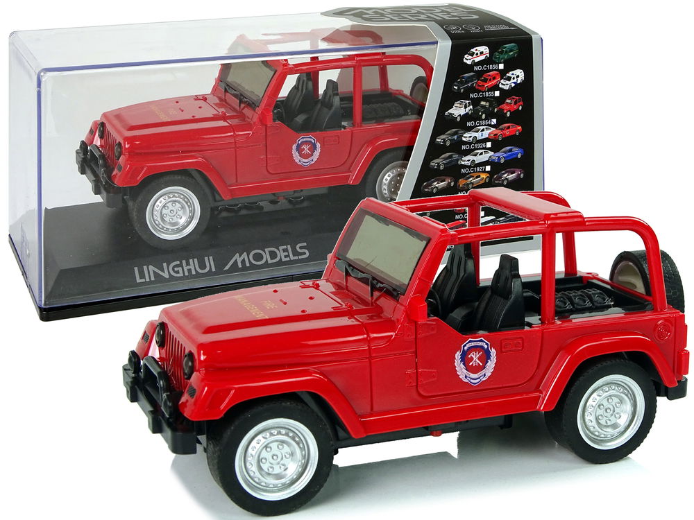 Ugniagesių automobilis visuregis, raudonas