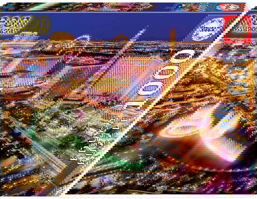 Dėlionė NEON LAS VEGAS, 12-99 metų, 1000 dalių