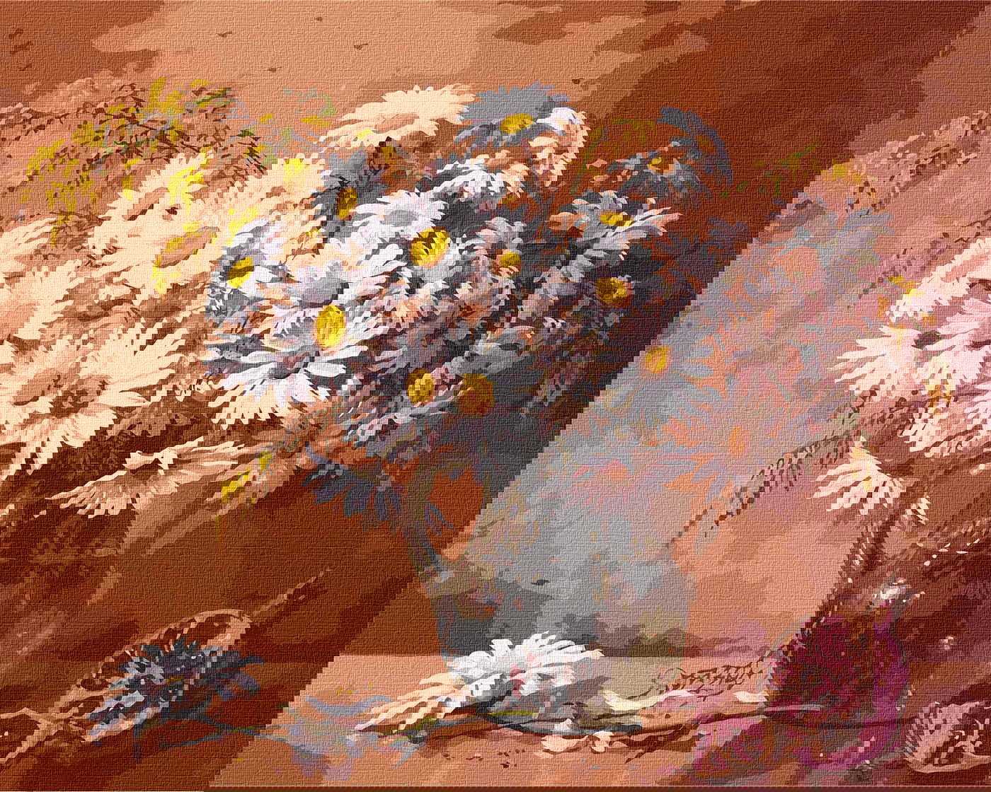 Tapyba pagal skaičius RAMUNĖLIŲ PUOKŠTĖ 40x50 cm