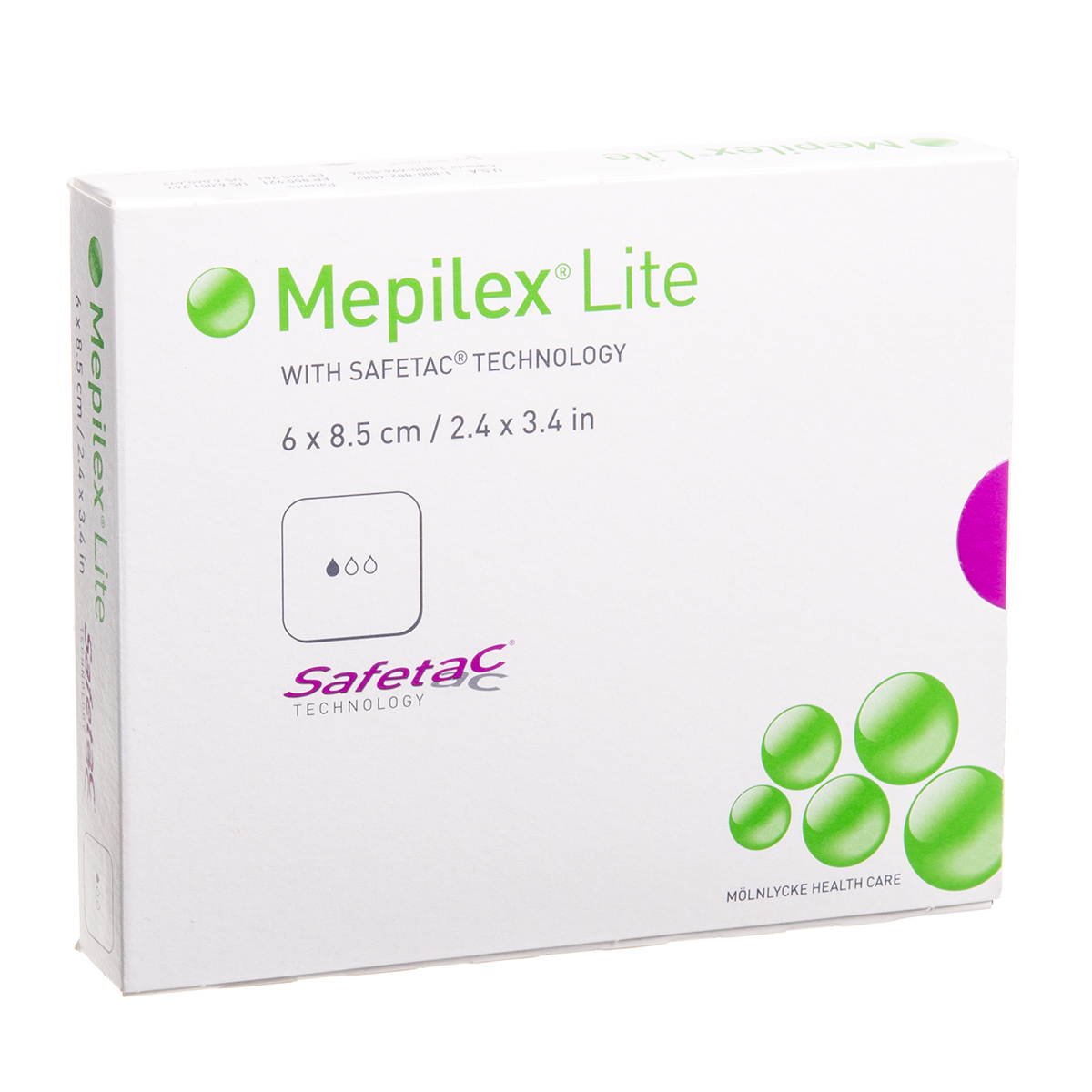 MEPILEX LITE, tvarstis, 6 cm x 8,5 cm, silikoninis, 5 vnt.