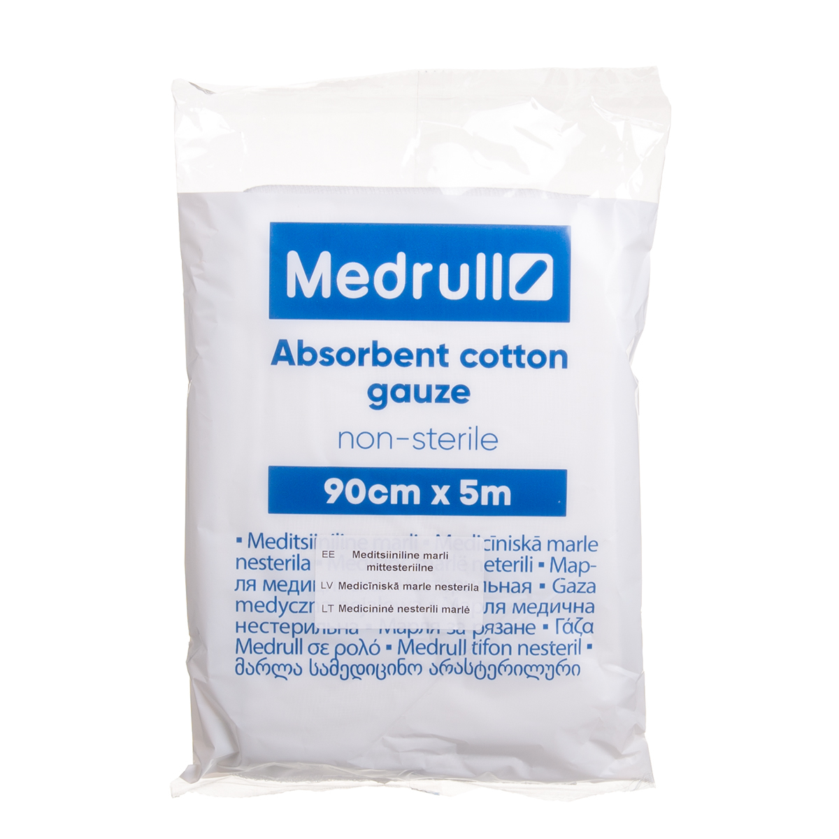 MEDRULL, medicininė marlė, 5 m x 90 cm