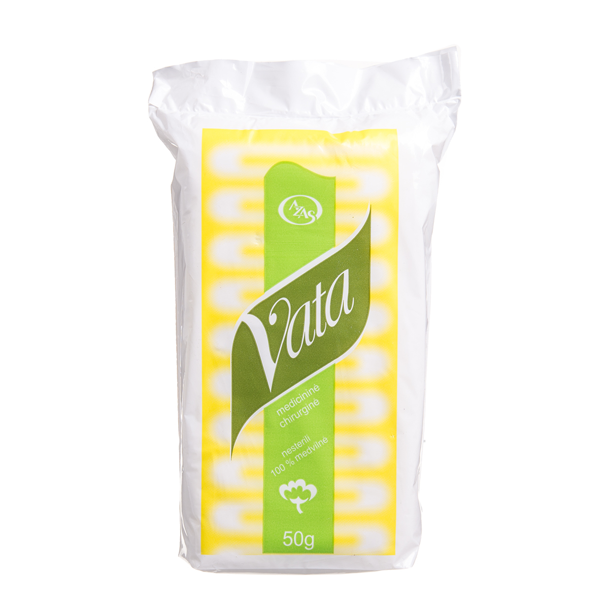 AZAS ZIG-ZAG, medicininė chirurginė vata, 50 g