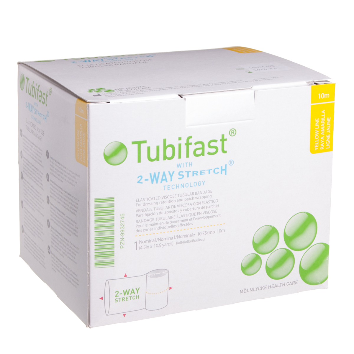 TUBIFAST TWO-WAY STRETCH, tubuliarinis tvarstis, 10,75 cm x 10 m