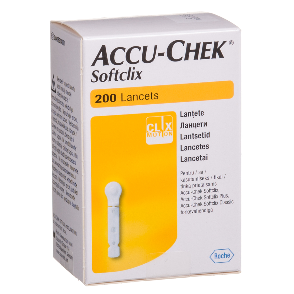ACCU-CHEK SOFTCLIX, adata-lancetas, 200 vnt.