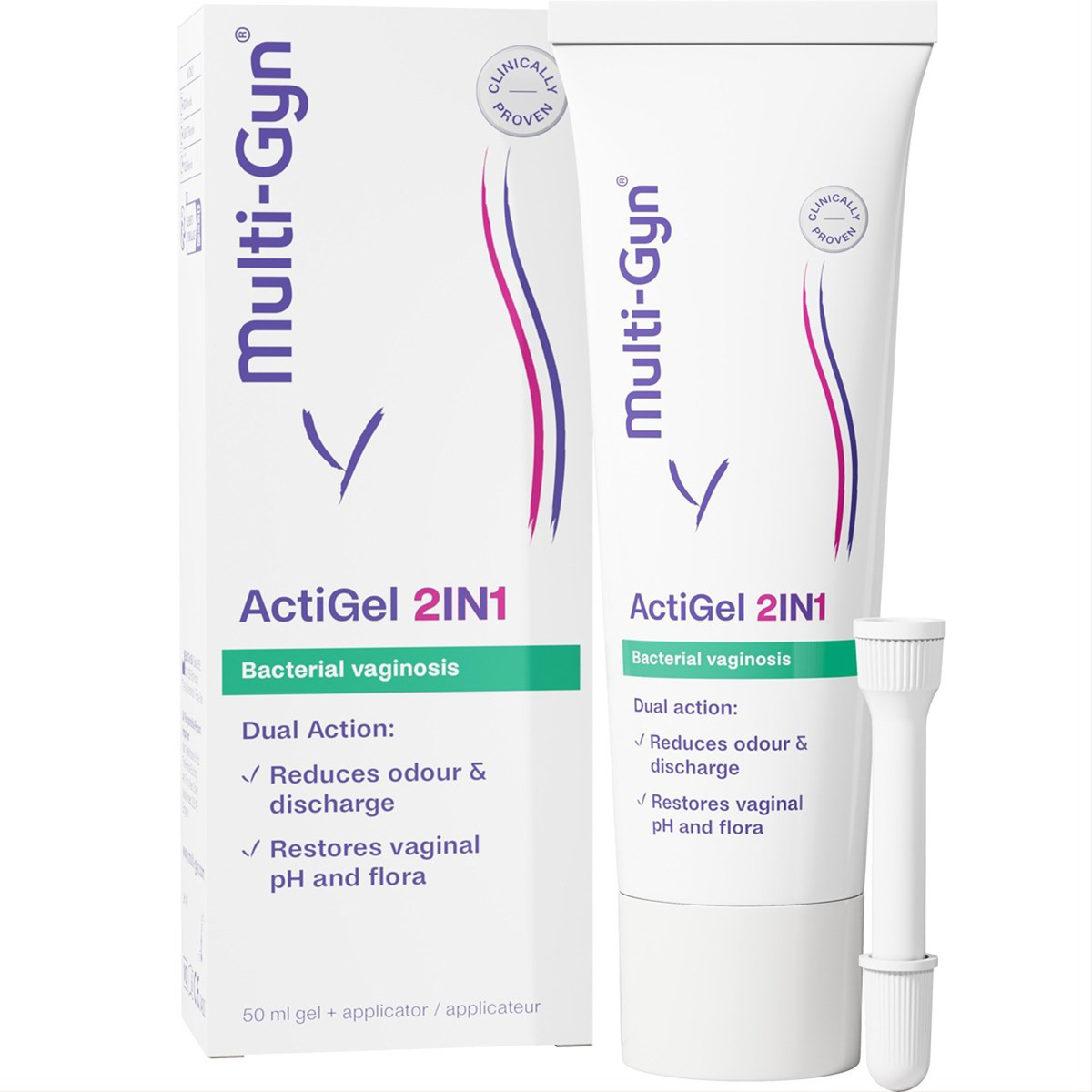 MULTI-GYN ACTIGEL 2IN1, gelis, 50 ml