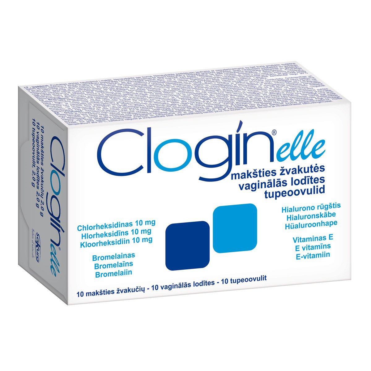 CLOGIN ELLE, 10 ovulių