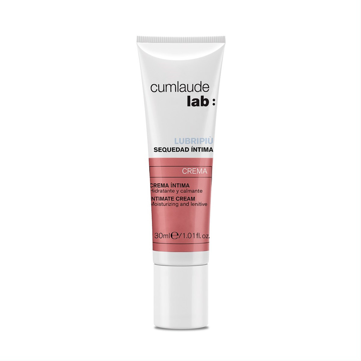 CUMLAUDE LUBRIPIU, intensyviai drėkinantis ir raminantis intymios higienos kremas, 30 ml