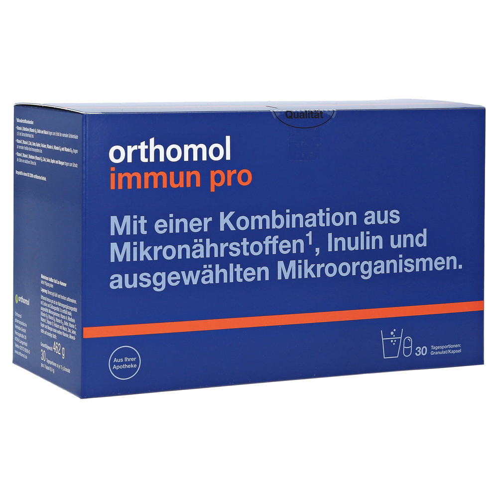 ORTHOMOL IMMUN PRO, milteliai ir kapsulės, 30 porcijų