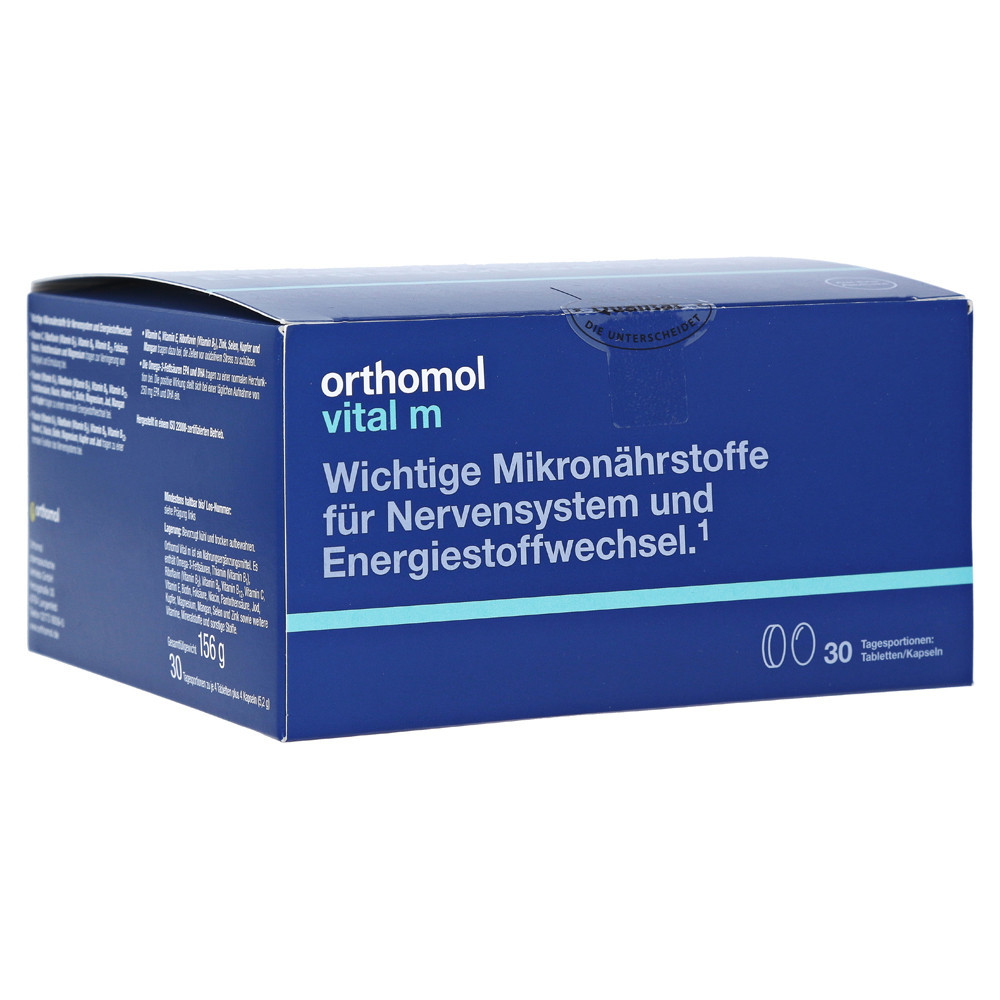 ORTHOMOL VITAL M, tabletės ir kapsulės, 30 porcijų
