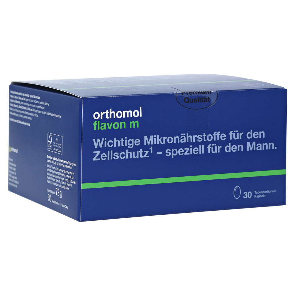 ORTHOMOL FLAVON M, 60 kapsulių, 30 porcijų
