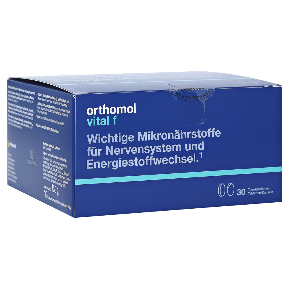 ORTHOMOL VITAL F, kapsulės ir tabletės, 30 porcijų