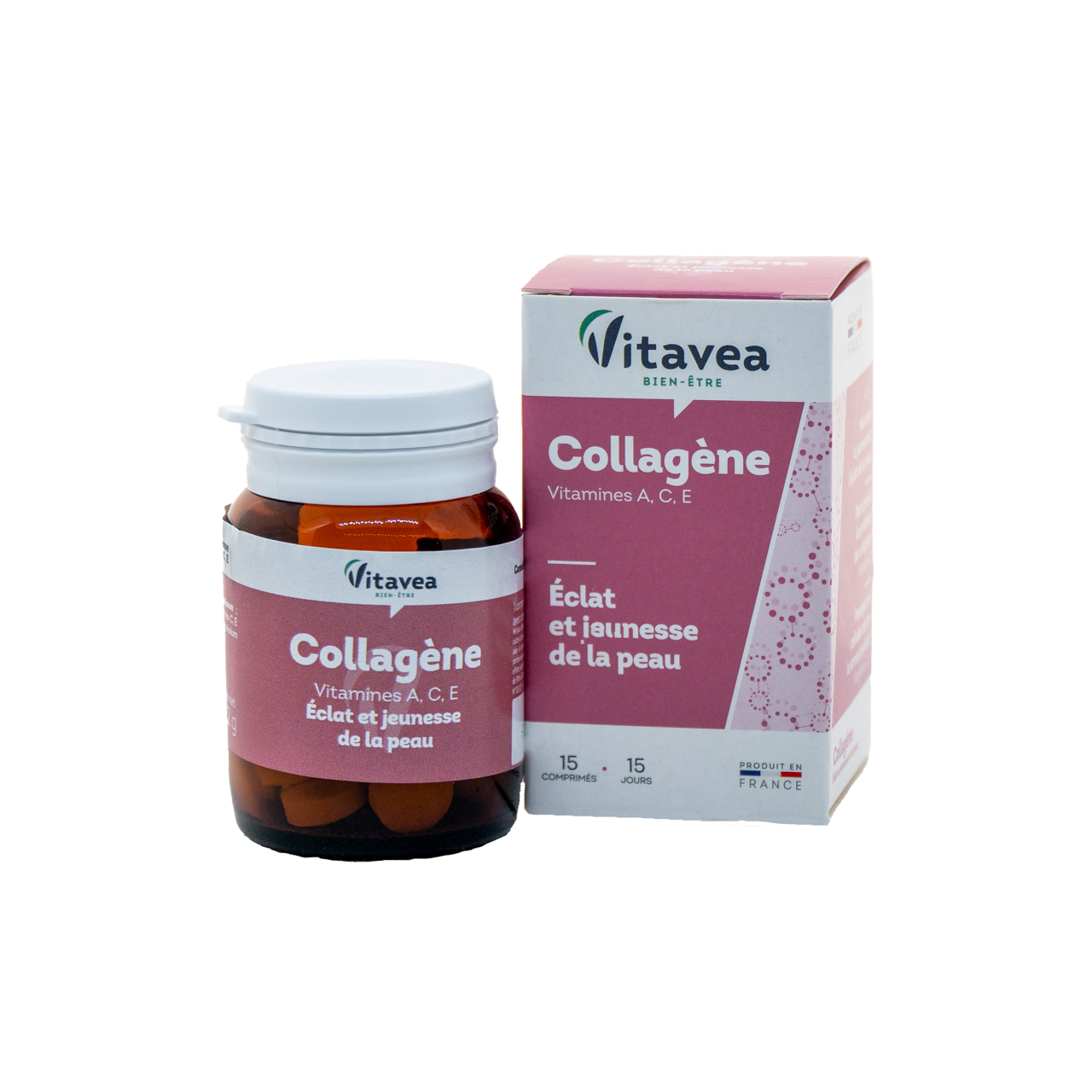 VITAVEA Kolagenas, vitaminai A, C, E,  15 tablečių