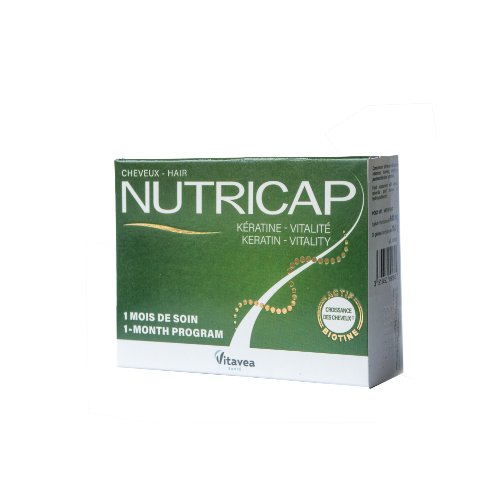 VITAVEA Gyvybingiems plaukams NUTRICAP KERATIN VITALITY, 30 kapsulių