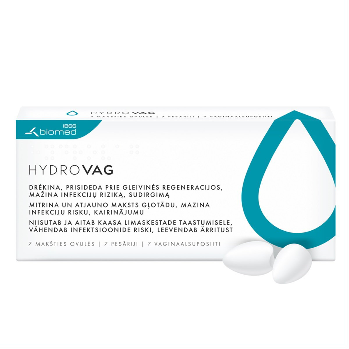 HYDROVAG, 7 makšties ovulės