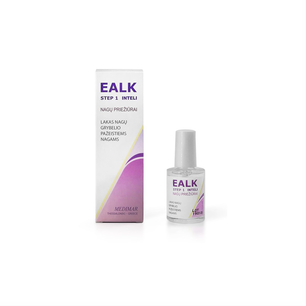MEDIMAR EALK STEP 1, priemonė nagų grybelio pažeistiems nagams, 14 ml