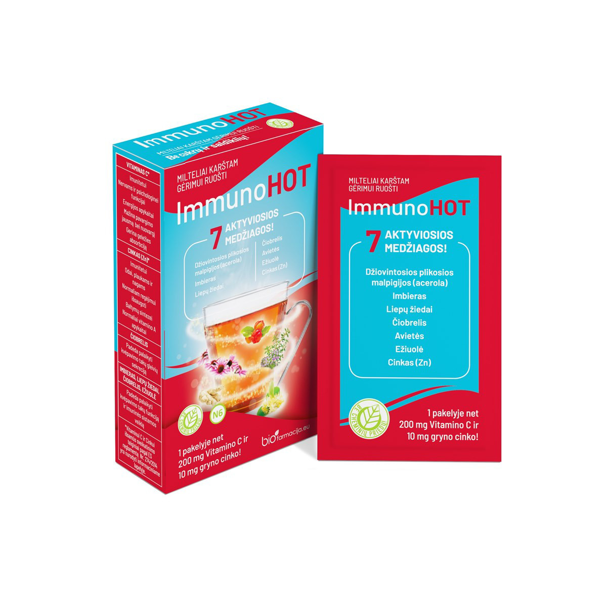IMMUNOHOT, milteliai, 6 vnt.