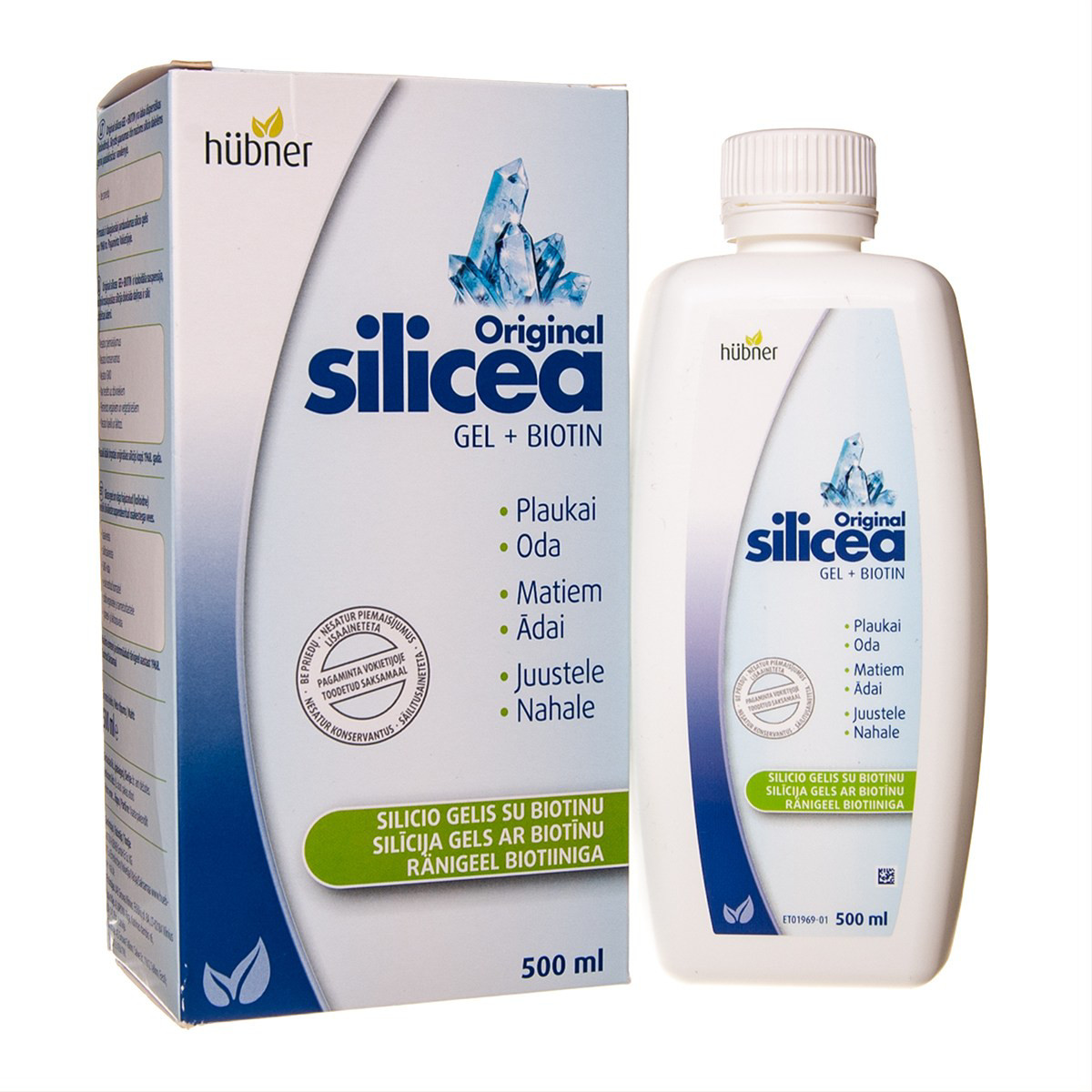 SILICEA ORIGINAL GEL + BIOTIN, silicio gelis su biotinu, 500 ml