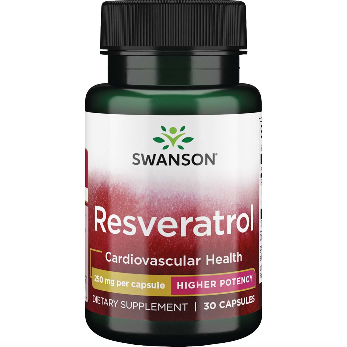 SWANSON RESVERATROL, 250 mg, 30 kapsulių