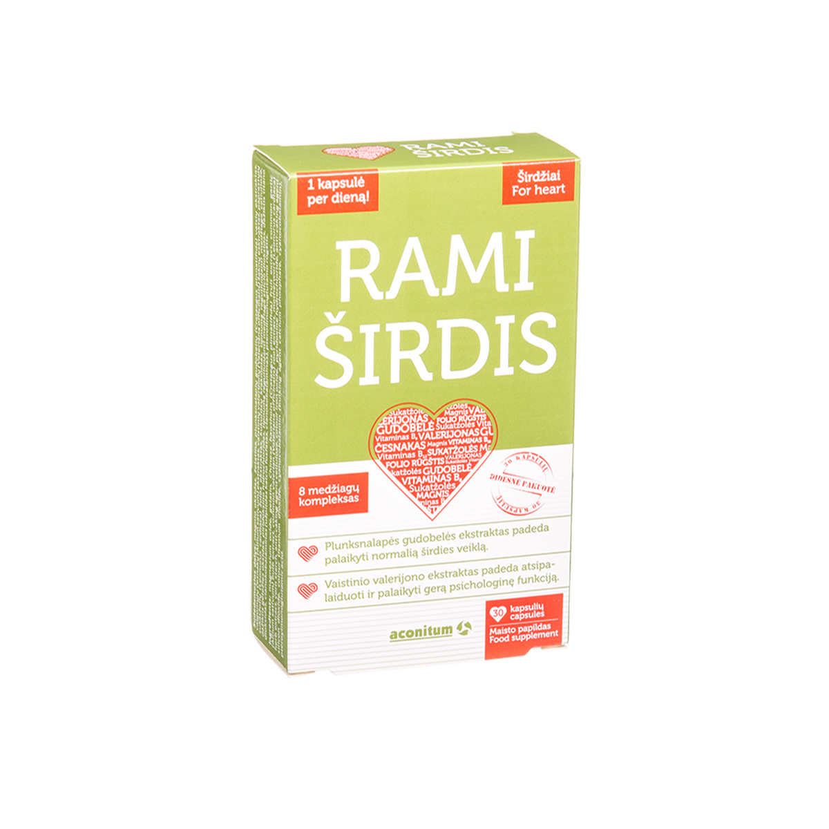 RAMI ŠIRDIS, 30 kapsulių
