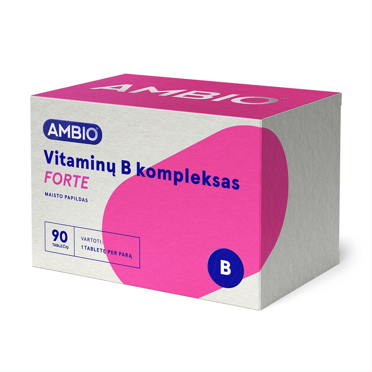 AMBIO VITAMINŲ B KOMPLEKSAS FORTE, 90 tablečių