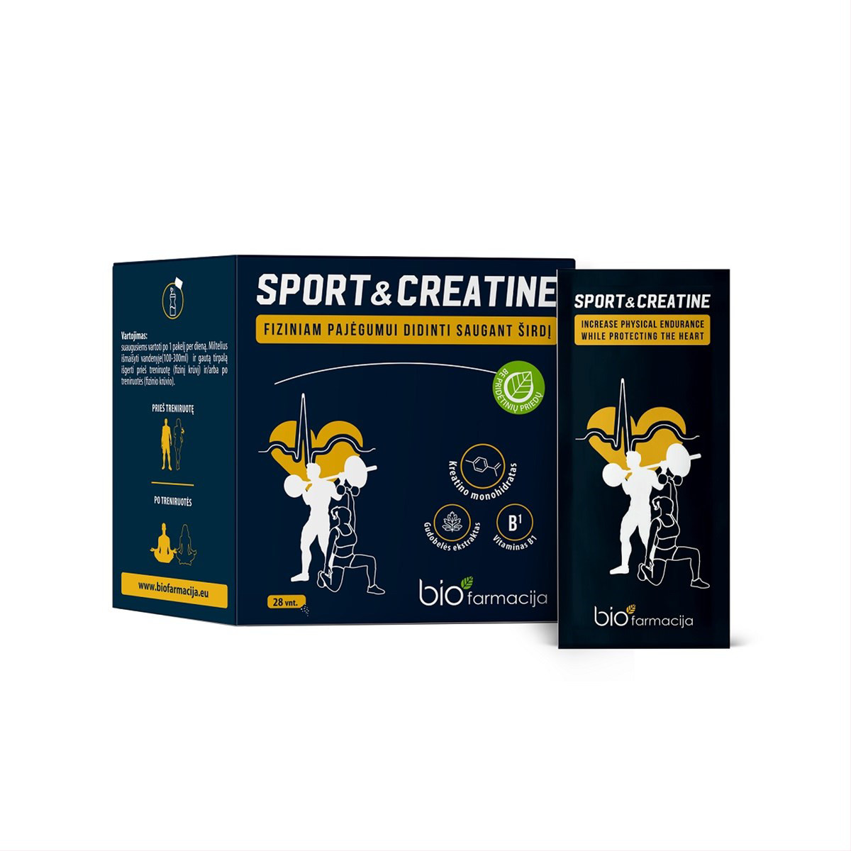 SPORT&CREATINE, milteliai geriamajam tirpalui, N28