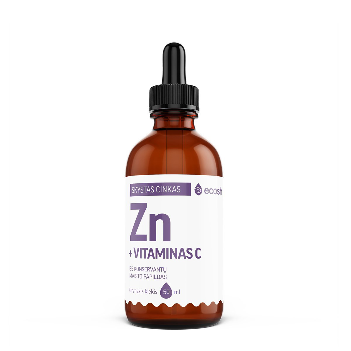 ECOSH, skystas cinkas su vitaminu C, 50 ml