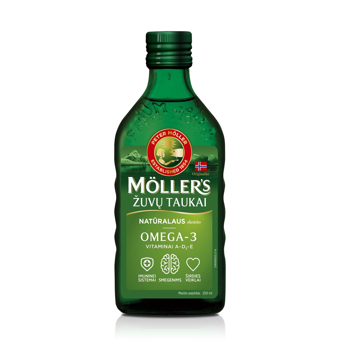 MOLLER'S ŽUVŲ TAUKAI, natūralaus skonio, 250 ml