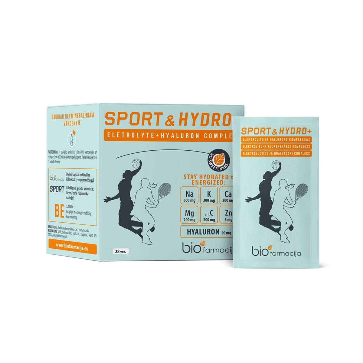 SPORT&HYDRO+, milteliai geriamajam tirpalui, N28