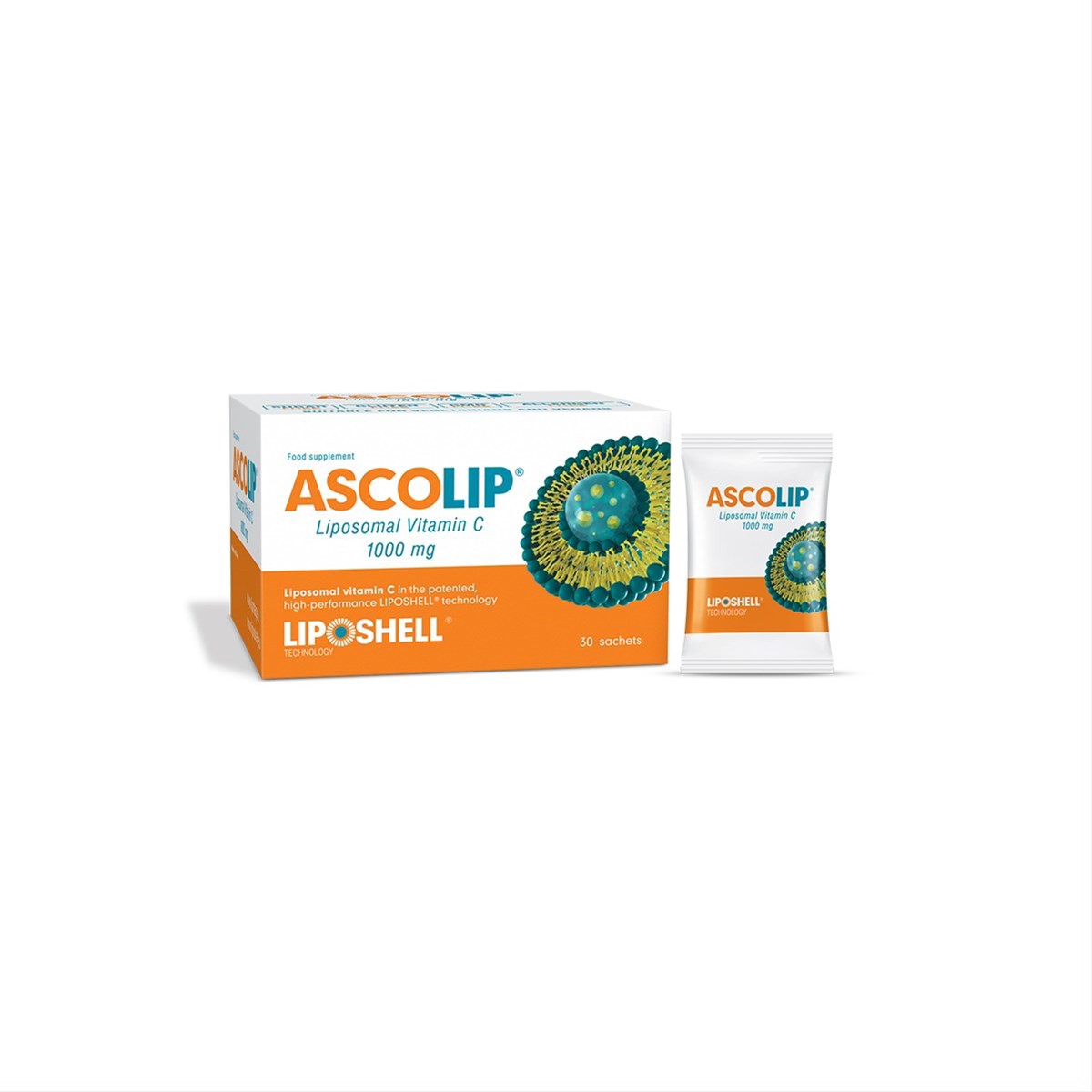 ASCOLIP, liposominis vitaminas C, skystas gelis, 5 ml x 30 vnt.