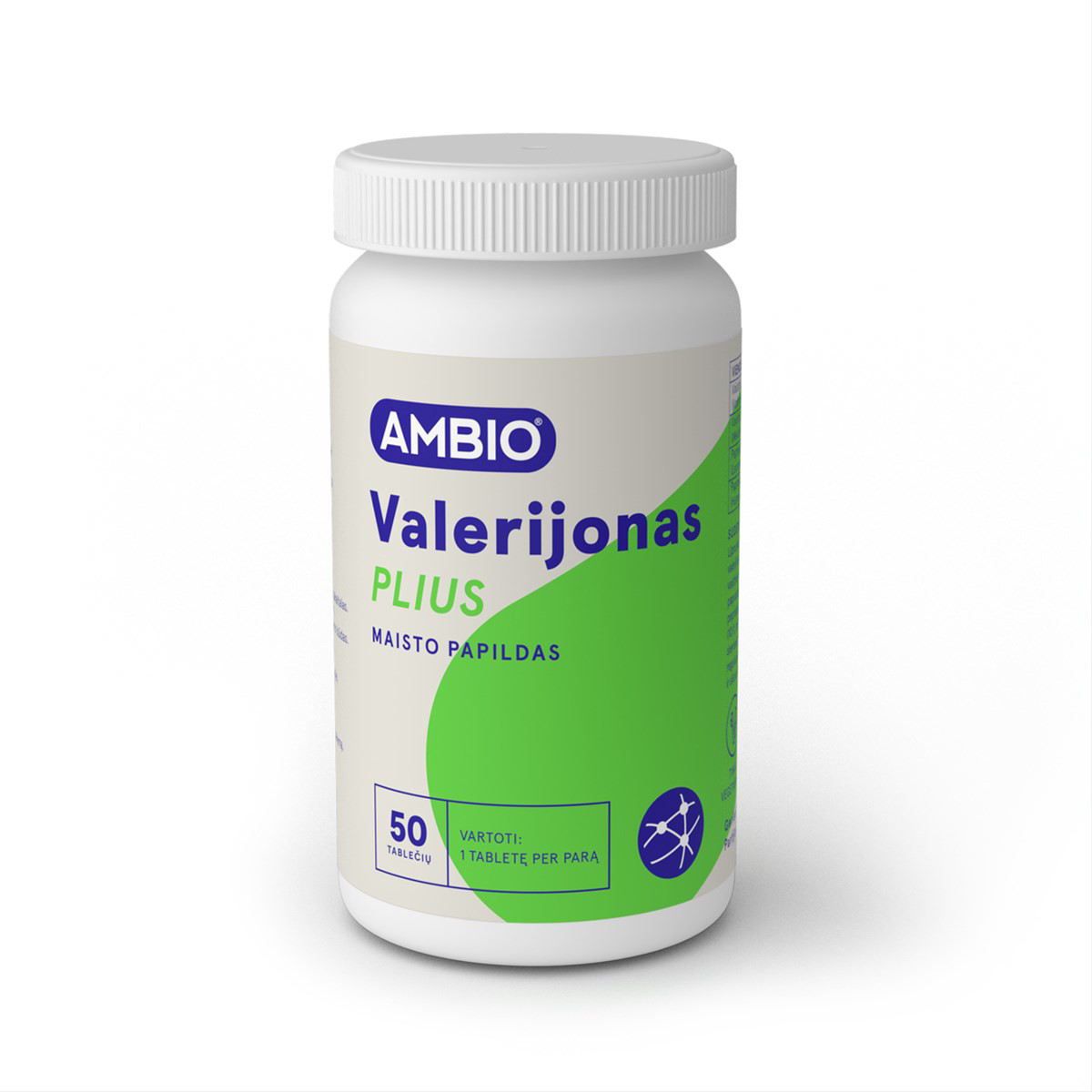 AMBIO VALERIJONAS PLIUS (200mg valerijono), 50 tablečių