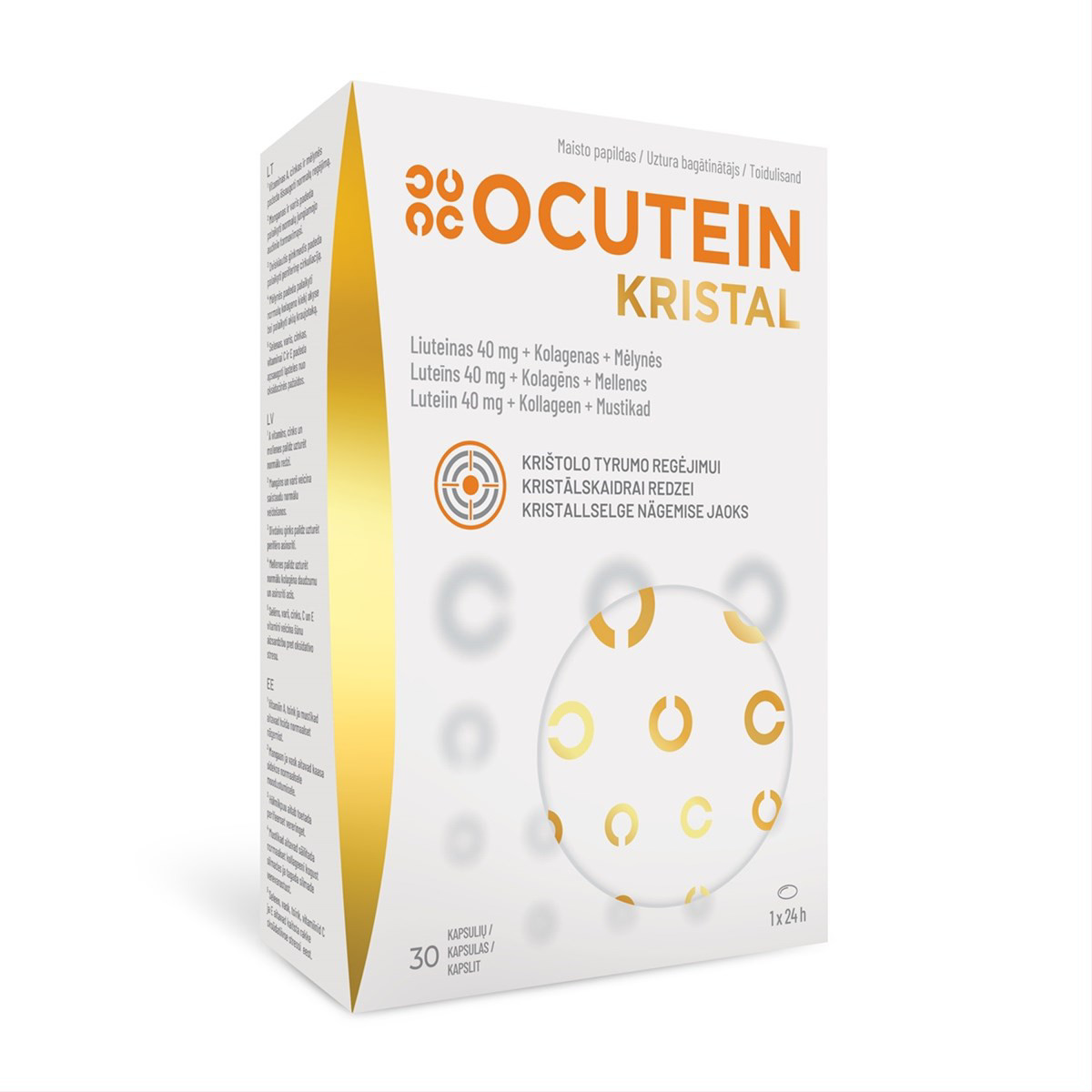 OCUTEIN KRISTAL, 30 kapsulių