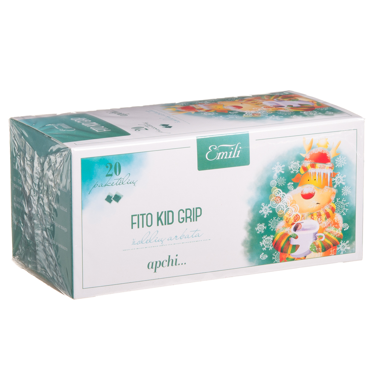 EMILI FITO KID GRIP, žolelių arbata, 1,5 g, 20 vnt.