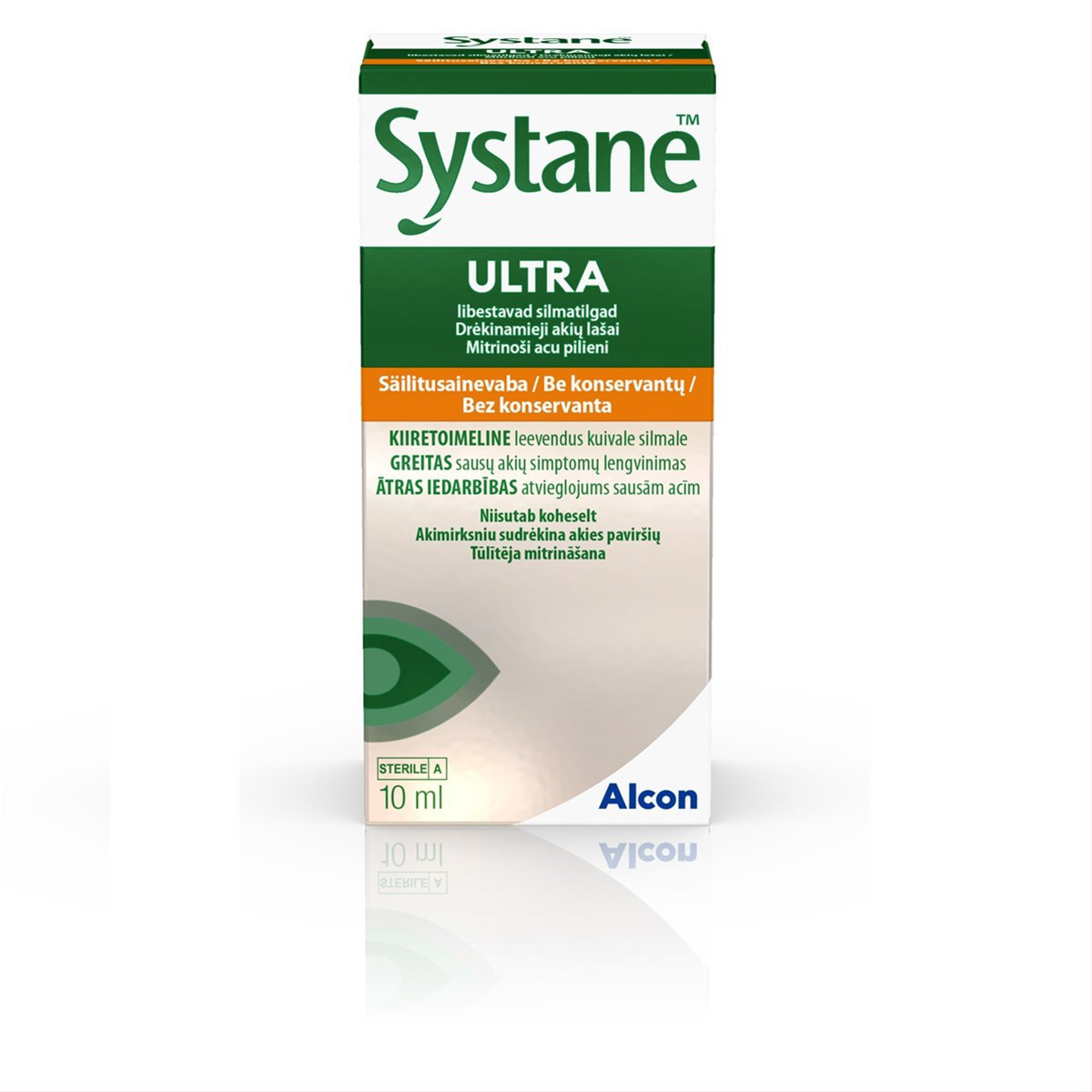 SYSTANE ULTRA MDPF, drėkinamieji akių lašai, 10 ml