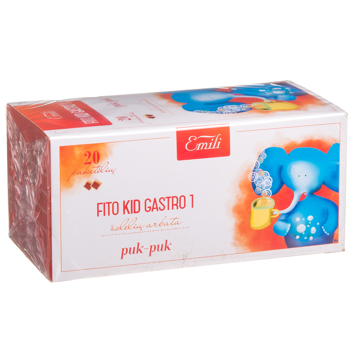 EMILI FITO KID GASTRO 1, žolelių arbata, 1,5 g, 20 vnt.