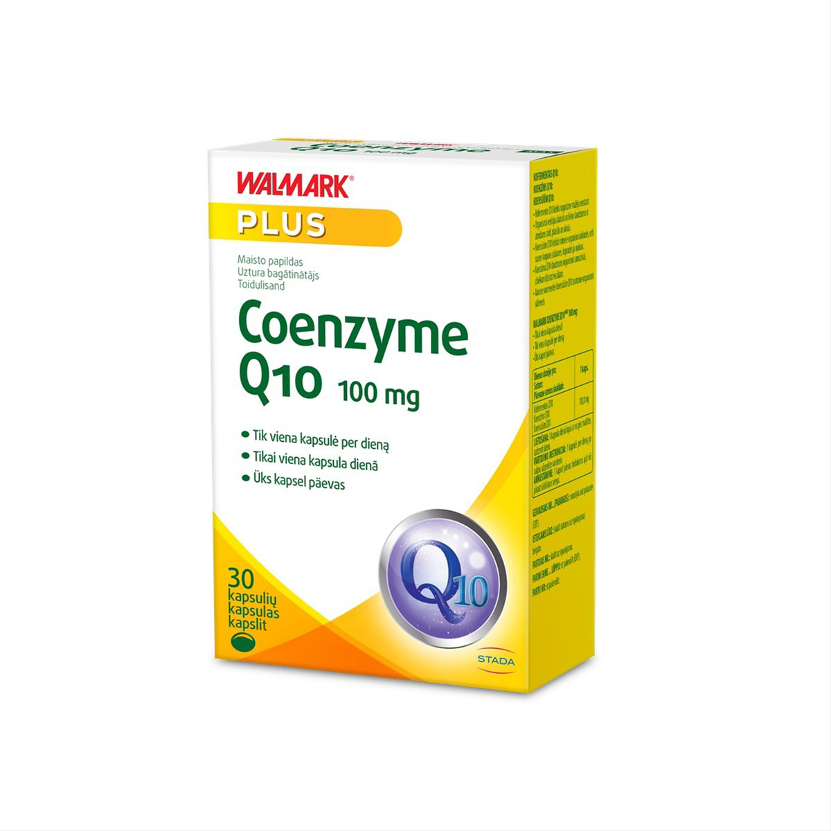 WALMARK COENZYME Q10, 100 mg, 30 kapsulių