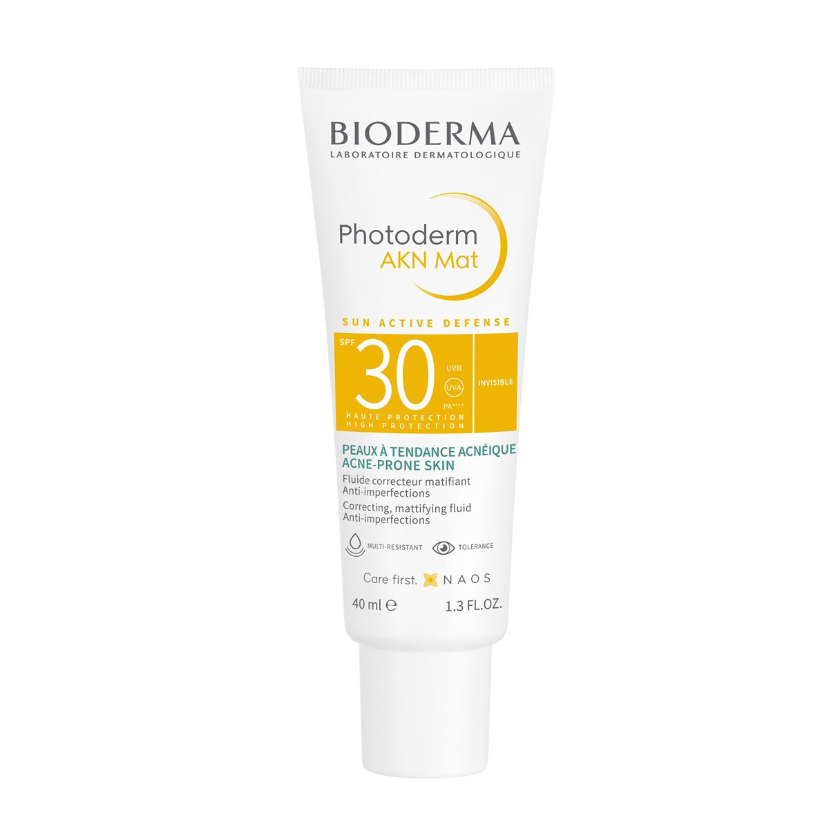 BIODERMA PHOTODERM AKN MAT, apsauginis kremas nuo saulės mišriai, riebiai, bei į aknę linkusiai odai, SPF30, 40 ml