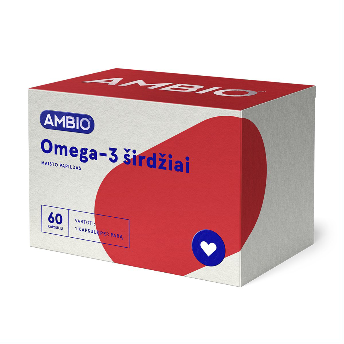 AMBIO OMEGA-3 ŠIRDŽIAI, 60 kapsulių