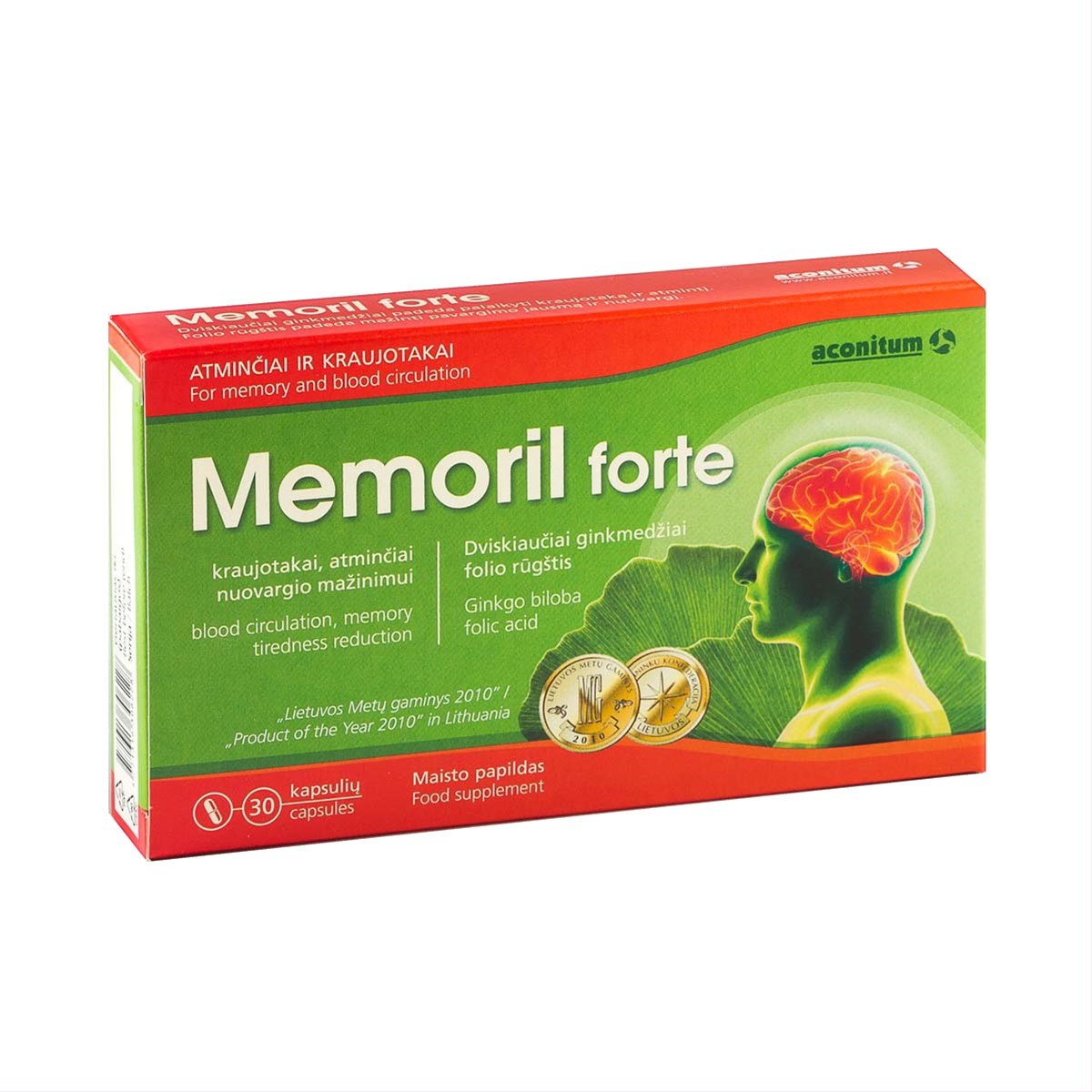 MEMORIL FORTE, 30 kapsulių