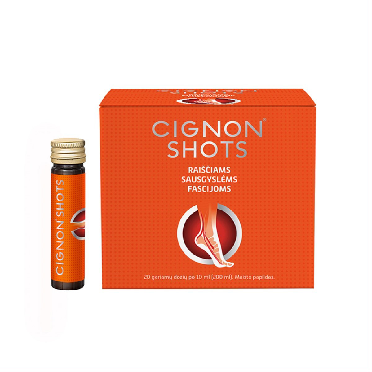 CIGNON SHOTS, raiščiams, sausgyslėms, fascijoms, N20