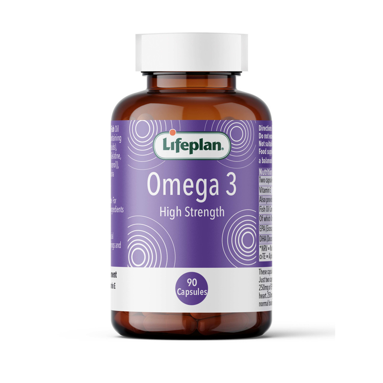 LIFEPLAN OMEGA-3 HI-STRENGHT, 1000 mg, 90 kapsulių