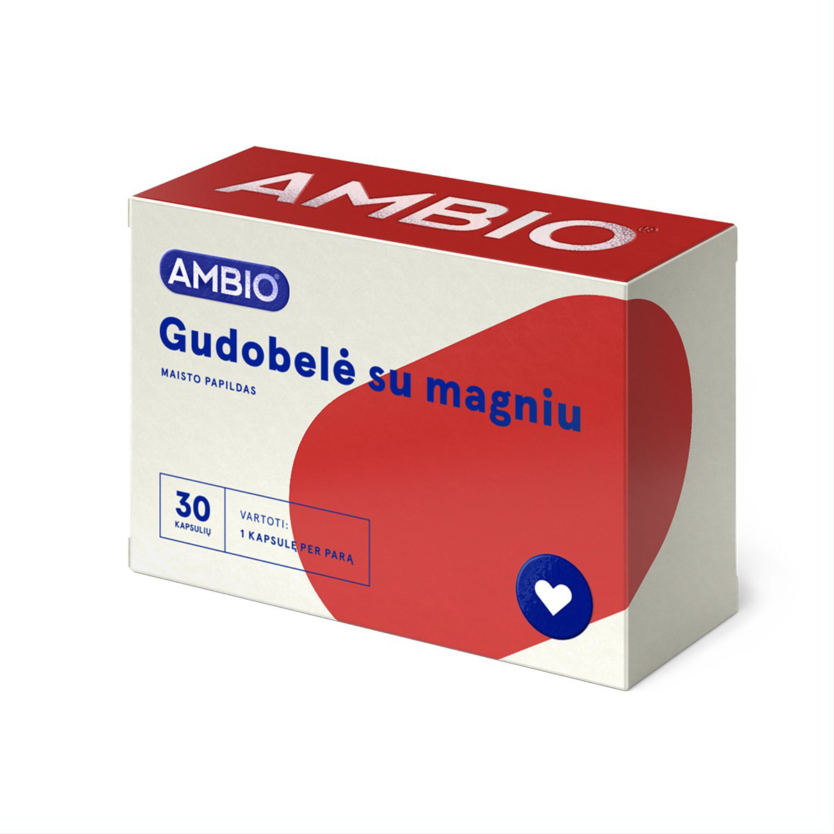 AMBIO GUDOBELĖ SU MAGNIU, 30 kapsulių