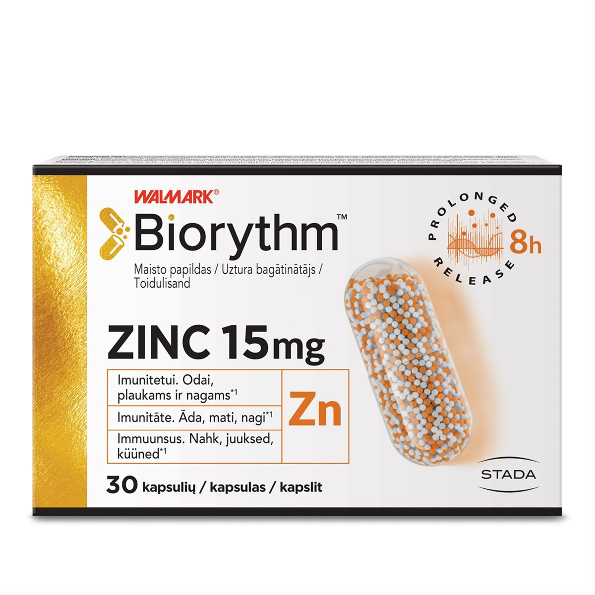 BIORYTHM ZINC, 30 kapsulių