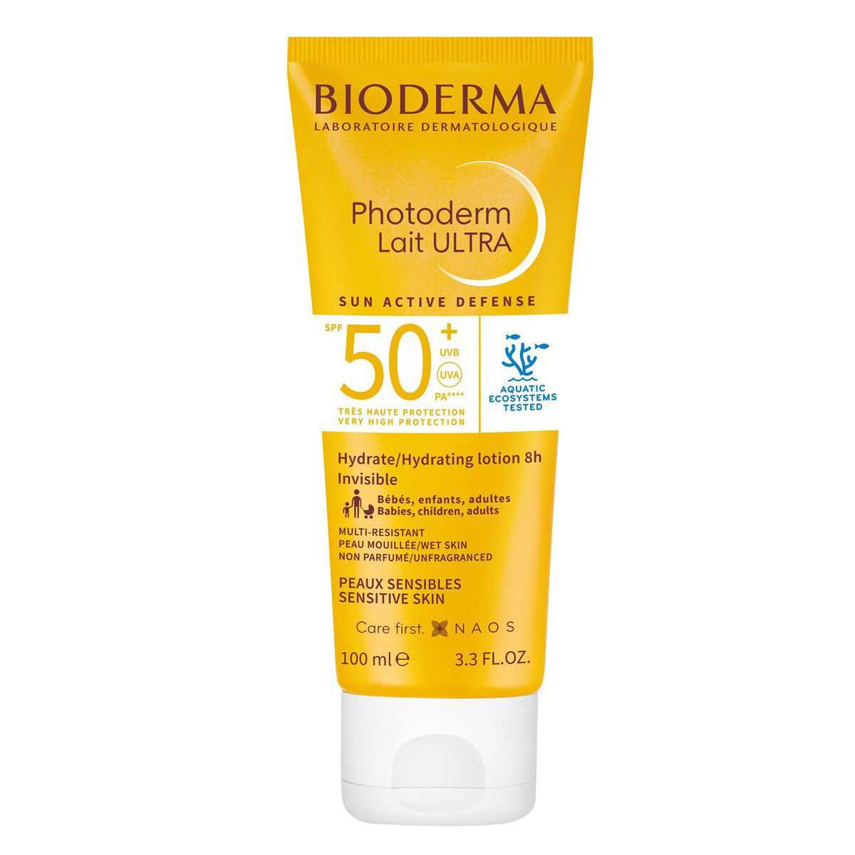 BIODERMA PHOTODERM LAIT ULTRA, apsauginis losjonas nuo saulės, SPF50+, 100ml