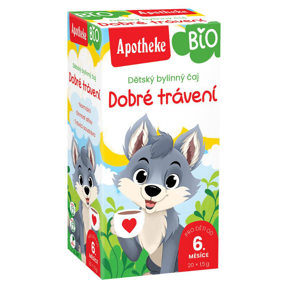 APOTHEKE BIO „Po gausių pietų“ žolelių arbata vaikams  nuo 6 mėnesių, 1,5g N20