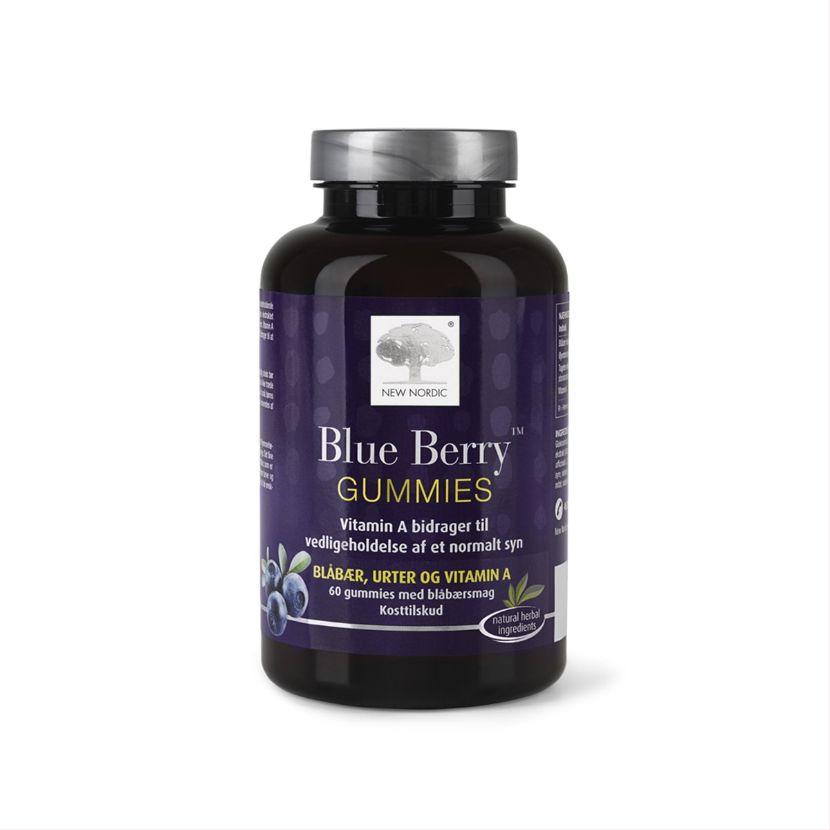 NEW NORDIC BLUE BERRY GUMMIES, 60 guminukų